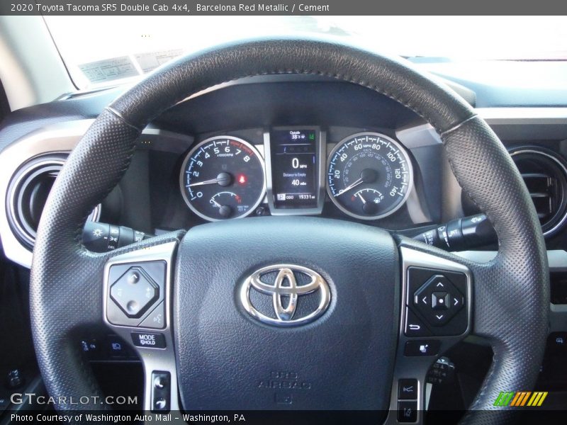 Barcelona Red Metallic / Cement 2020 Toyota Tacoma SR5 Double Cab 4x4