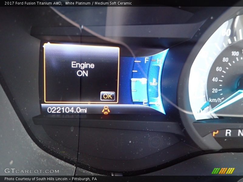 White Platinum / Medium Soft Ceramic 2017 Ford Fusion Titanium AWD