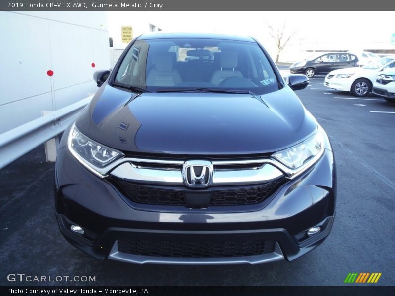 Gunmetal Metallic / Gray 2019 Honda CR-V EX AWD