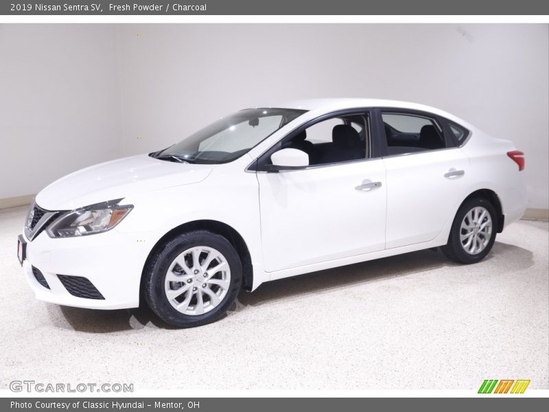 Fresh Powder / Charcoal 2019 Nissan Sentra SV