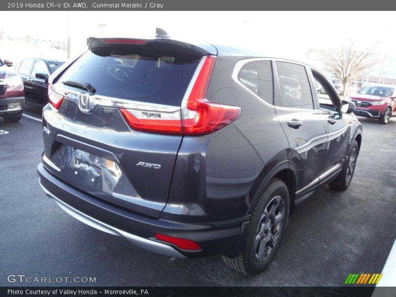 Gunmetal Metallic / Gray 2019 Honda CR-V EX AWD