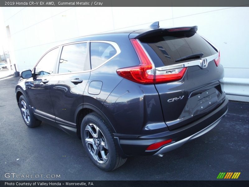 Gunmetal Metallic / Gray 2019 Honda CR-V EX AWD