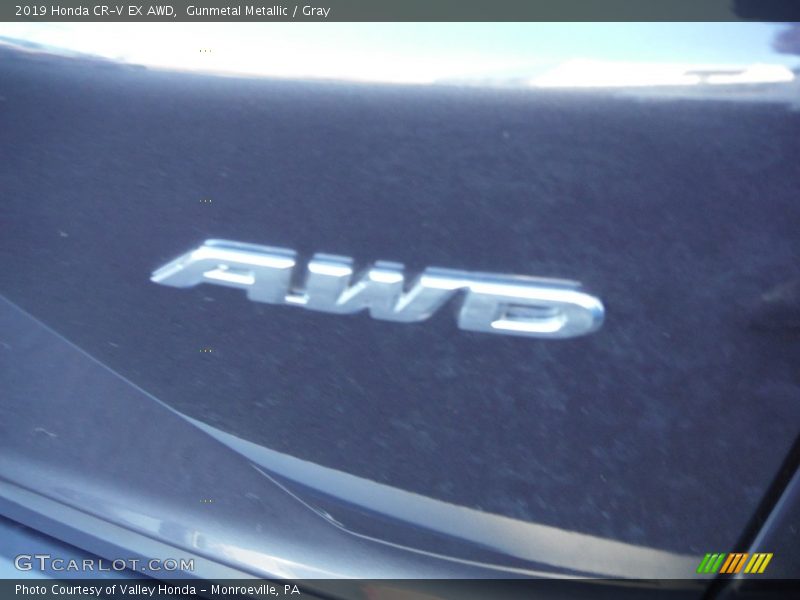 Gunmetal Metallic / Gray 2019 Honda CR-V EX AWD