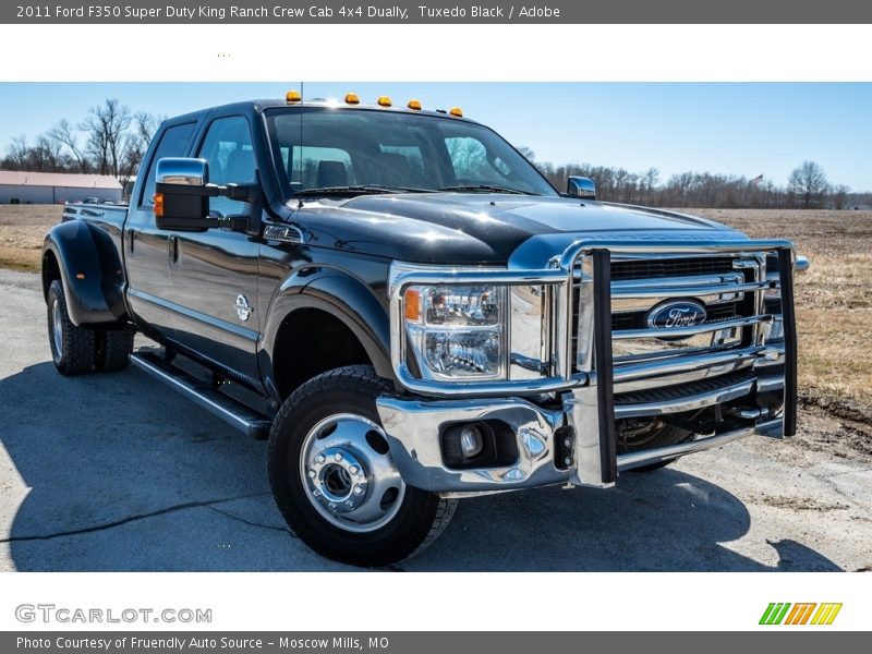 Tuxedo Black / Adobe 2011 Ford F350 Super Duty King Ranch Crew Cab 4x4 Dually