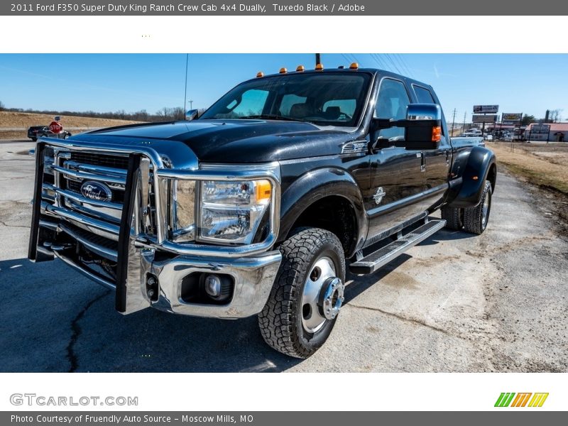 Tuxedo Black / Adobe 2011 Ford F350 Super Duty King Ranch Crew Cab 4x4 Dually