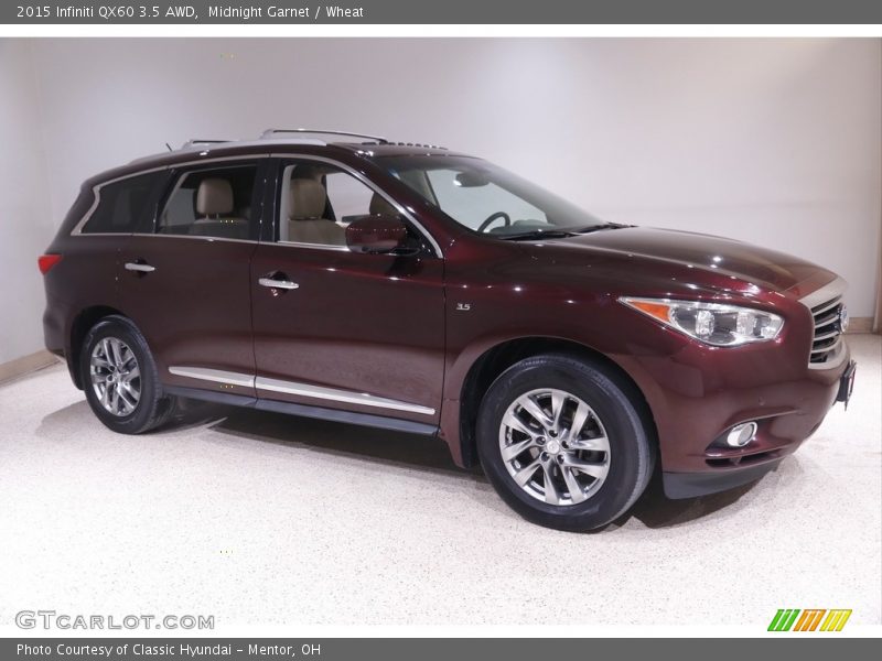 Midnight Garnet / Wheat 2015 Infiniti QX60 3.5 AWD