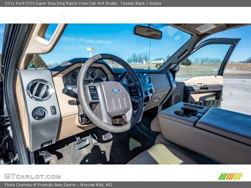 Tuxedo Black / Adobe 2011 Ford F350 Super Duty King Ranch Crew Cab 4x4 Dually