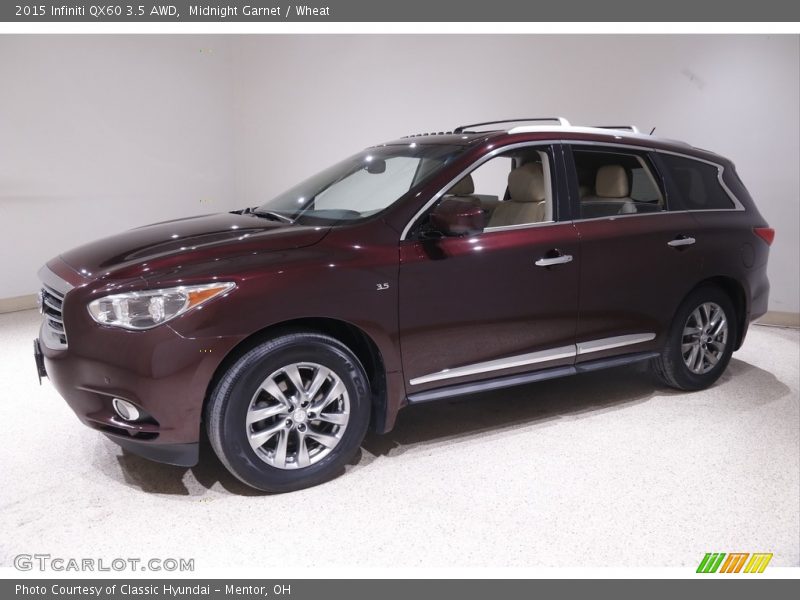 Midnight Garnet / Wheat 2015 Infiniti QX60 3.5 AWD