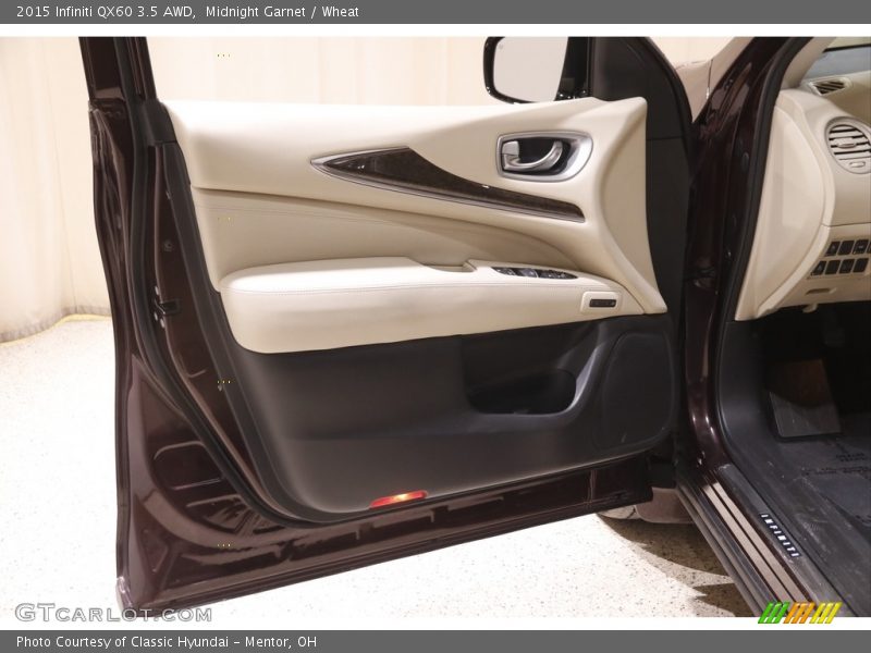 Midnight Garnet / Wheat 2015 Infiniti QX60 3.5 AWD