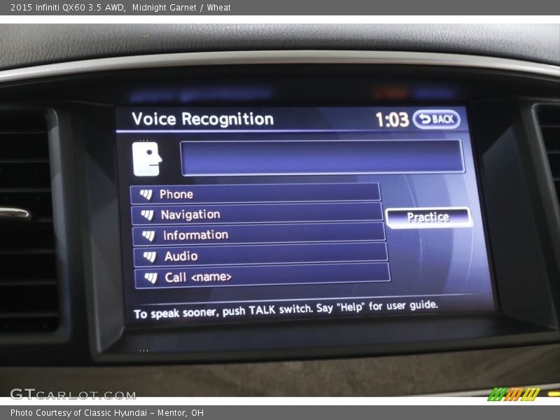 Midnight Garnet / Wheat 2015 Infiniti QX60 3.5 AWD