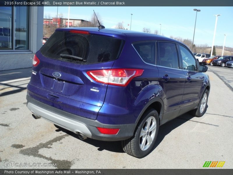 Deep Impact Blue Metallic / Charcoal Black 2016 Ford Escape SE 4WD