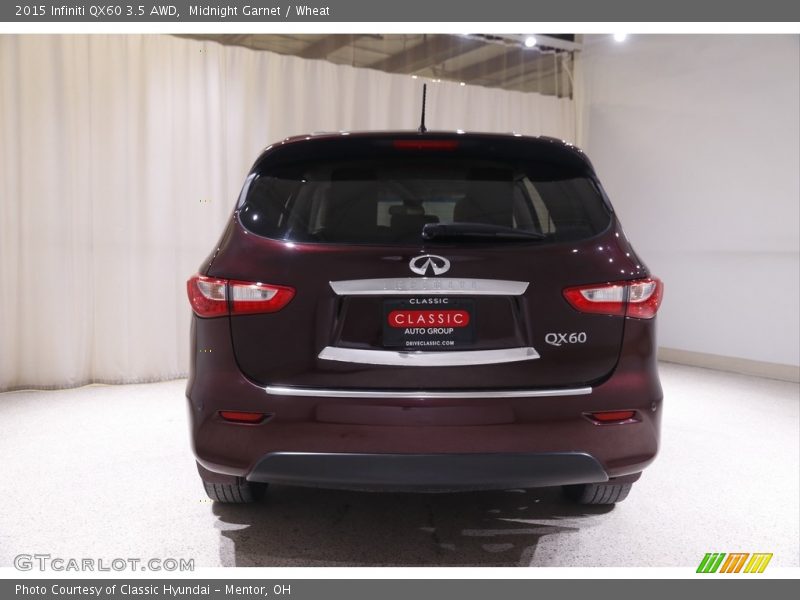 Midnight Garnet / Wheat 2015 Infiniti QX60 3.5 AWD