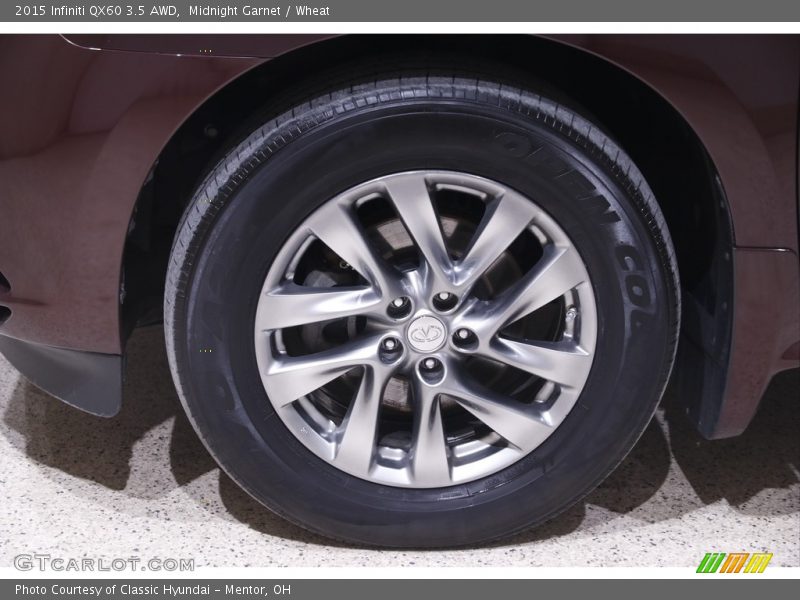 Midnight Garnet / Wheat 2015 Infiniti QX60 3.5 AWD