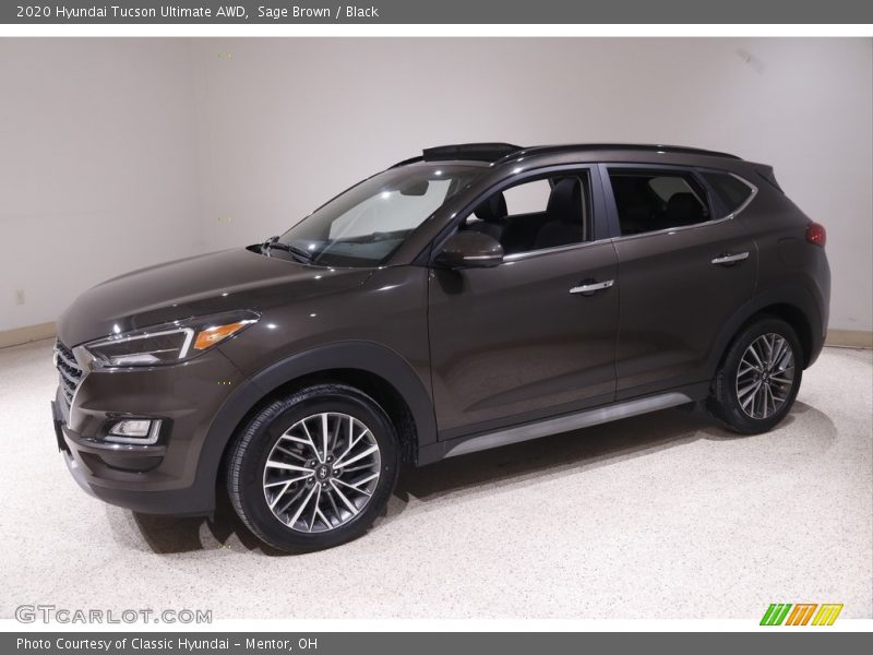 Sage Brown / Black 2020 Hyundai Tucson Ultimate AWD