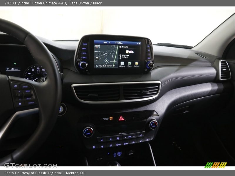 Sage Brown / Black 2020 Hyundai Tucson Ultimate AWD