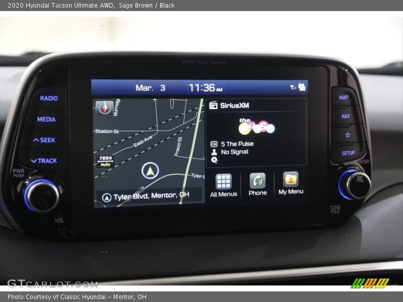 Sage Brown / Black 2020 Hyundai Tucson Ultimate AWD