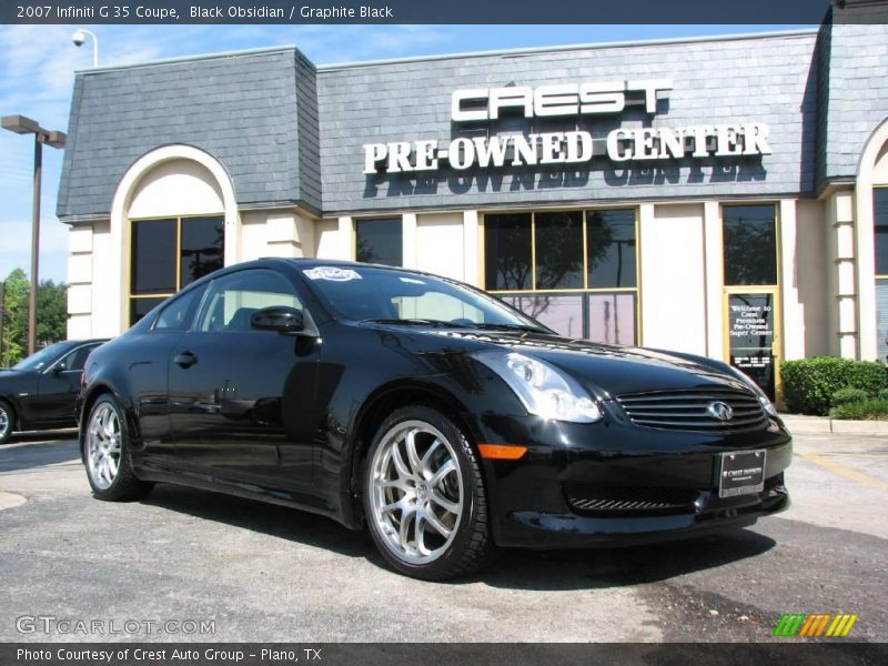 Black Obsidian / Graphite Black 2007 Infiniti G 35 Coupe