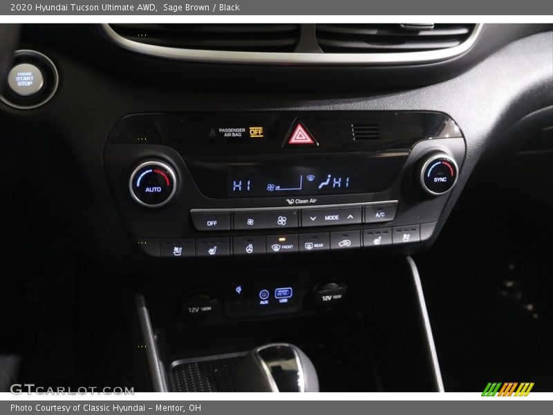 Sage Brown / Black 2020 Hyundai Tucson Ultimate AWD