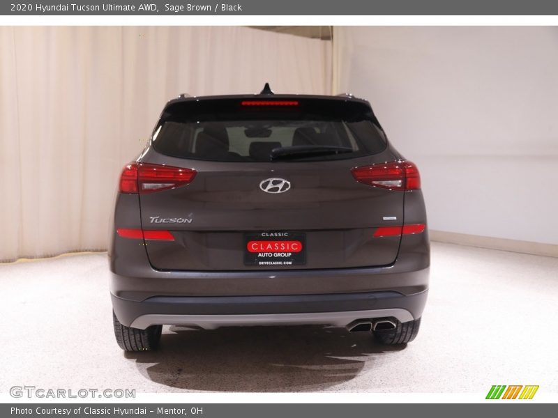 Sage Brown / Black 2020 Hyundai Tucson Ultimate AWD