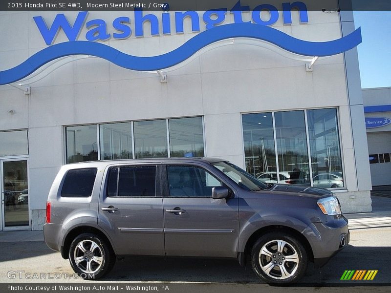 Modern Steel Metallic / Gray 2015 Honda Pilot SE 4WD