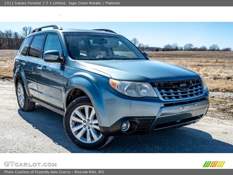 Sage Green Metallic / Platinum 2011 Subaru Forester 2.5 X Limited