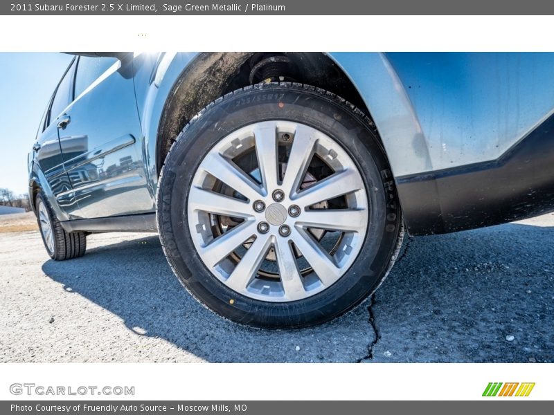 Sage Green Metallic / Platinum 2011 Subaru Forester 2.5 X Limited