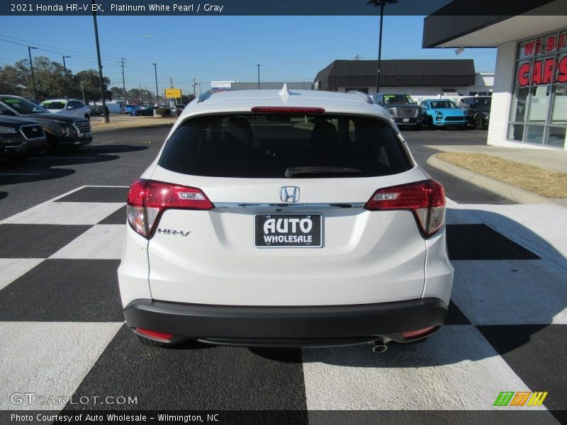 Platinum White Pearl / Gray 2021 Honda HR-V EX