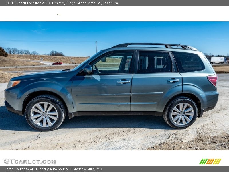 Sage Green Metallic / Platinum 2011 Subaru Forester 2.5 X Limited