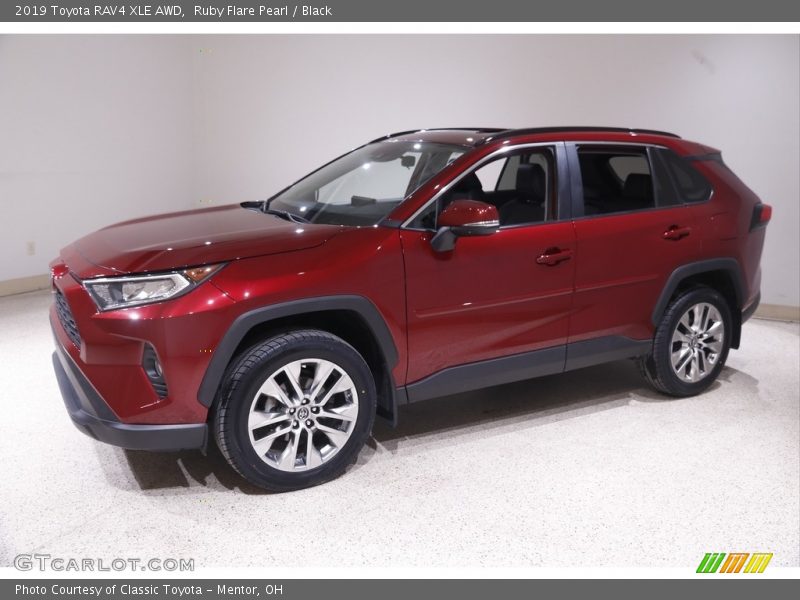 Ruby Flare Pearl / Black 2019 Toyota RAV4 XLE AWD