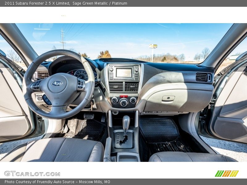 Sage Green Metallic / Platinum 2011 Subaru Forester 2.5 X Limited