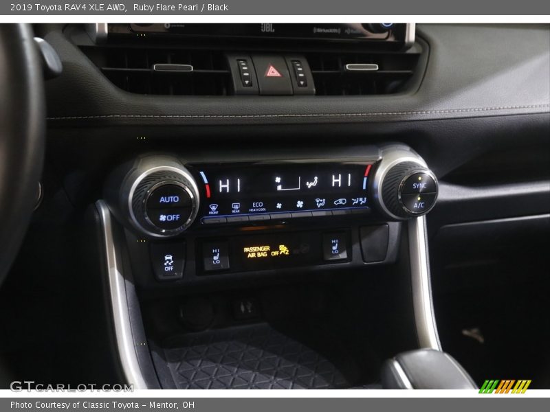 Ruby Flare Pearl / Black 2019 Toyota RAV4 XLE AWD