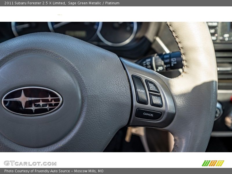 Sage Green Metallic / Platinum 2011 Subaru Forester 2.5 X Limited