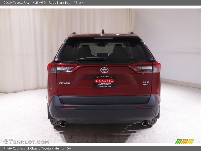Ruby Flare Pearl / Black 2019 Toyota RAV4 XLE AWD