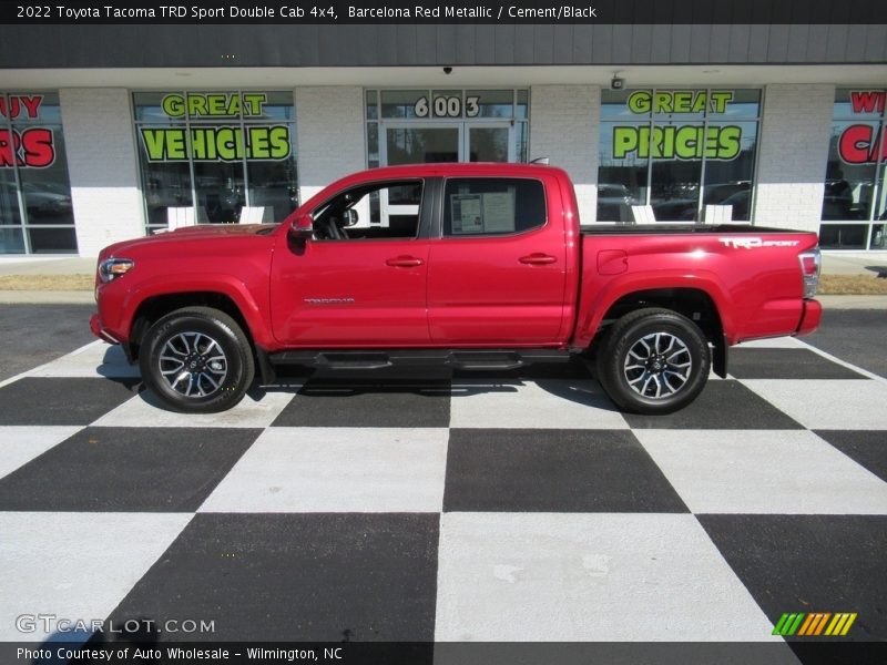 Barcelona Red Metallic / Cement/Black 2022 Toyota Tacoma TRD Sport Double Cab 4x4