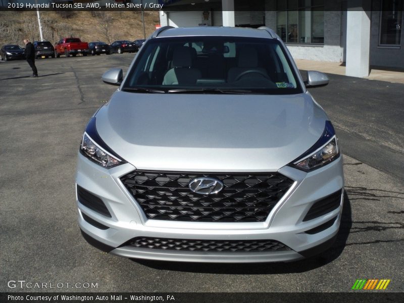 Molten Silver / Gray 2019 Hyundai Tucson SEL AWD