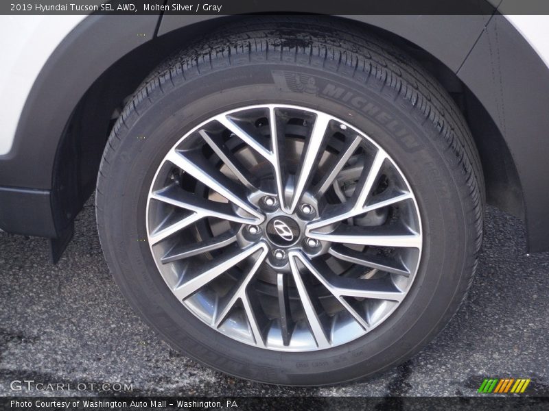 Molten Silver / Gray 2019 Hyundai Tucson SEL AWD
