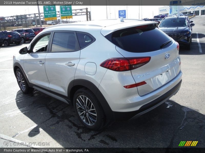Molten Silver / Gray 2019 Hyundai Tucson SEL AWD