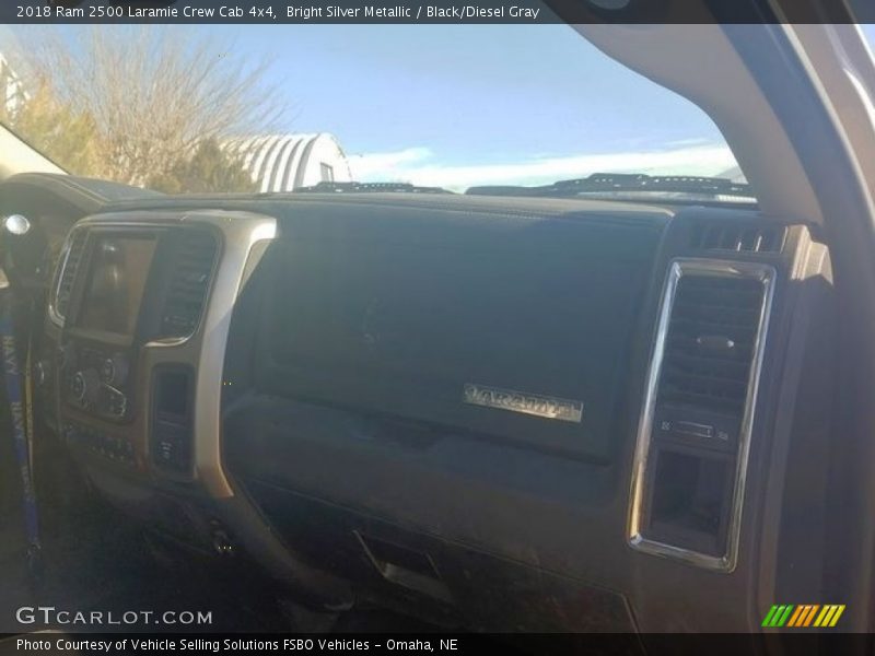 Bright Silver Metallic / Black/Diesel Gray 2018 Ram 2500 Laramie Crew Cab 4x4