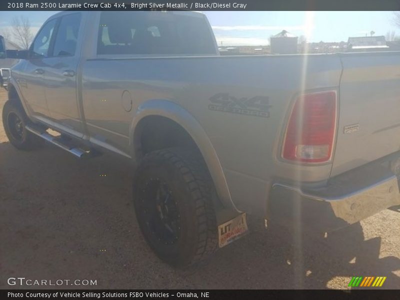 Bright Silver Metallic / Black/Diesel Gray 2018 Ram 2500 Laramie Crew Cab 4x4