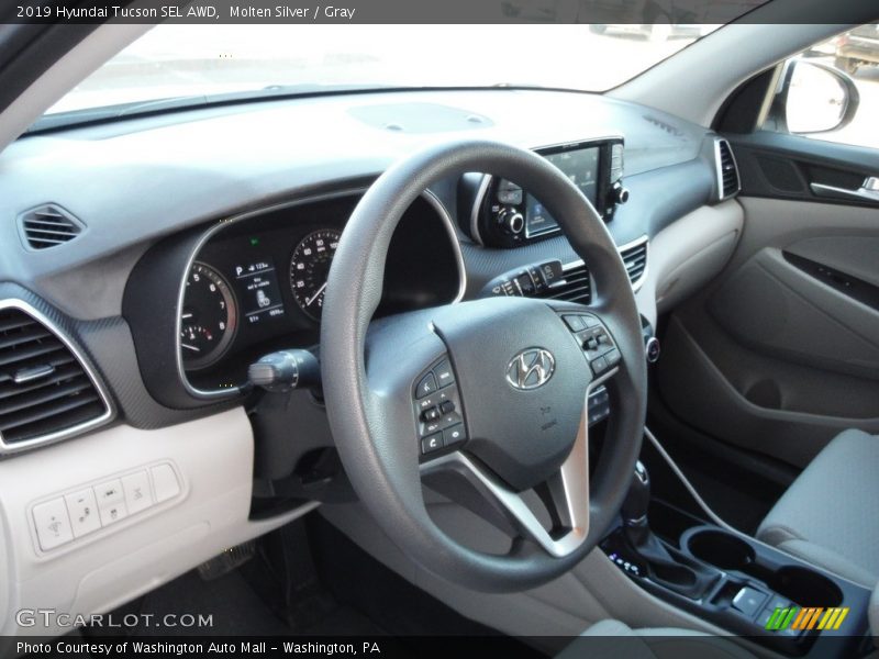 Molten Silver / Gray 2019 Hyundai Tucson SEL AWD