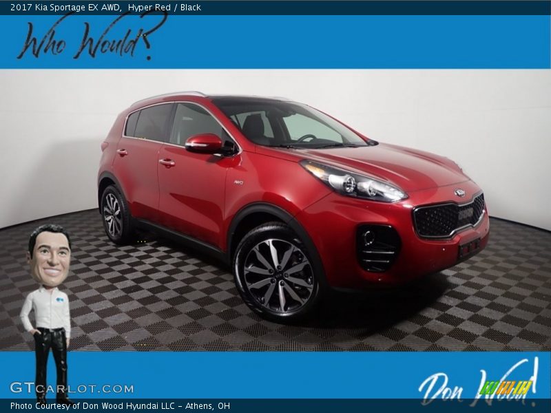 Hyper Red / Black 2017 Kia Sportage EX AWD
