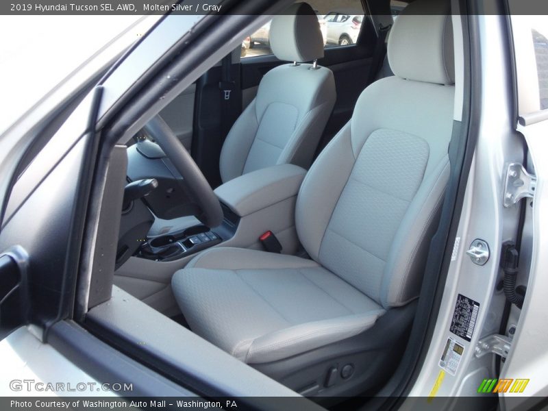 Molten Silver / Gray 2019 Hyundai Tucson SEL AWD