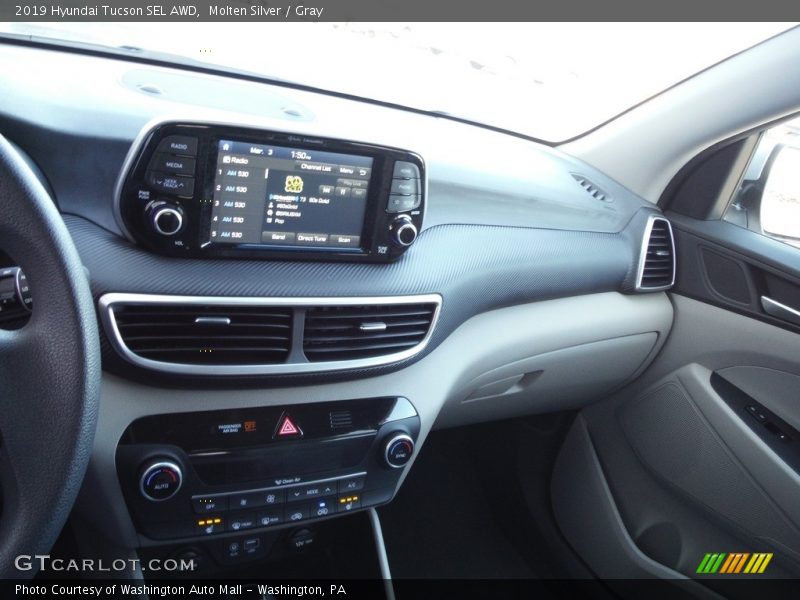 Molten Silver / Gray 2019 Hyundai Tucson SEL AWD