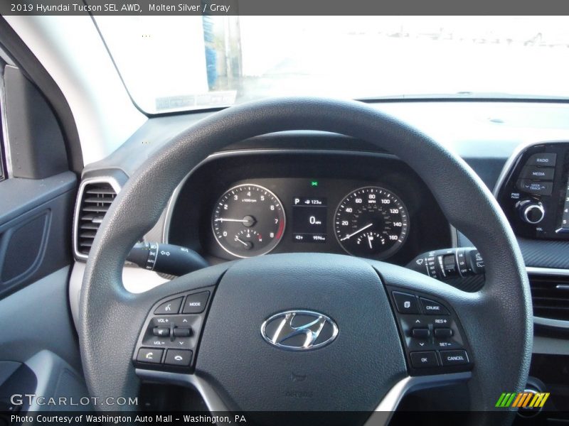 Molten Silver / Gray 2019 Hyundai Tucson SEL AWD