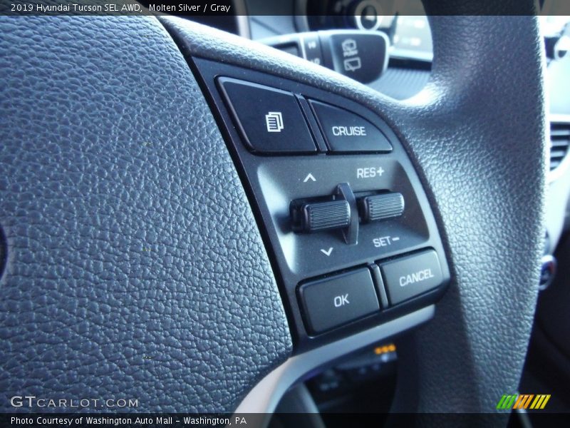 Molten Silver / Gray 2019 Hyundai Tucson SEL AWD