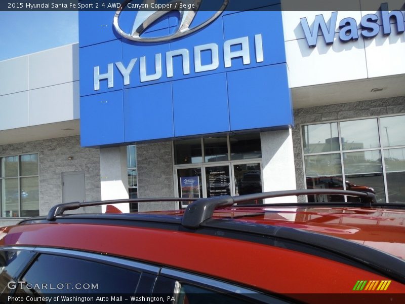 Canyon Copper / Beige 2015 Hyundai Santa Fe Sport 2.4 AWD