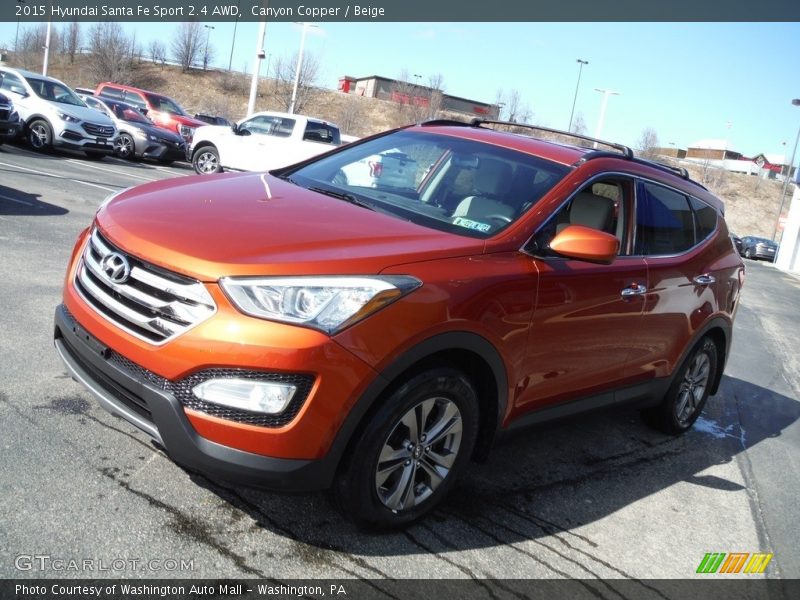 Canyon Copper / Beige 2015 Hyundai Santa Fe Sport 2.4 AWD