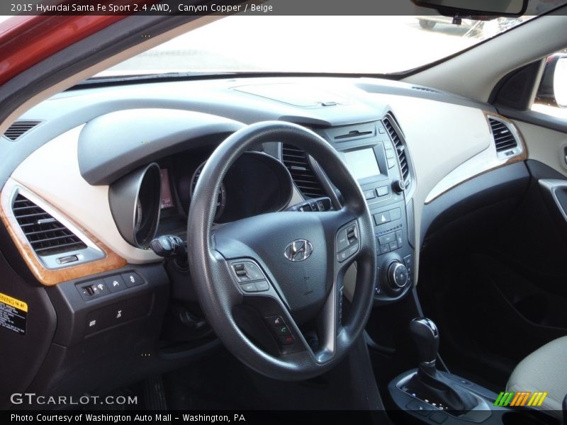Canyon Copper / Beige 2015 Hyundai Santa Fe Sport 2.4 AWD