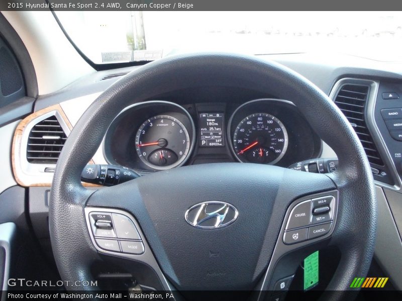 Canyon Copper / Beige 2015 Hyundai Santa Fe Sport 2.4 AWD