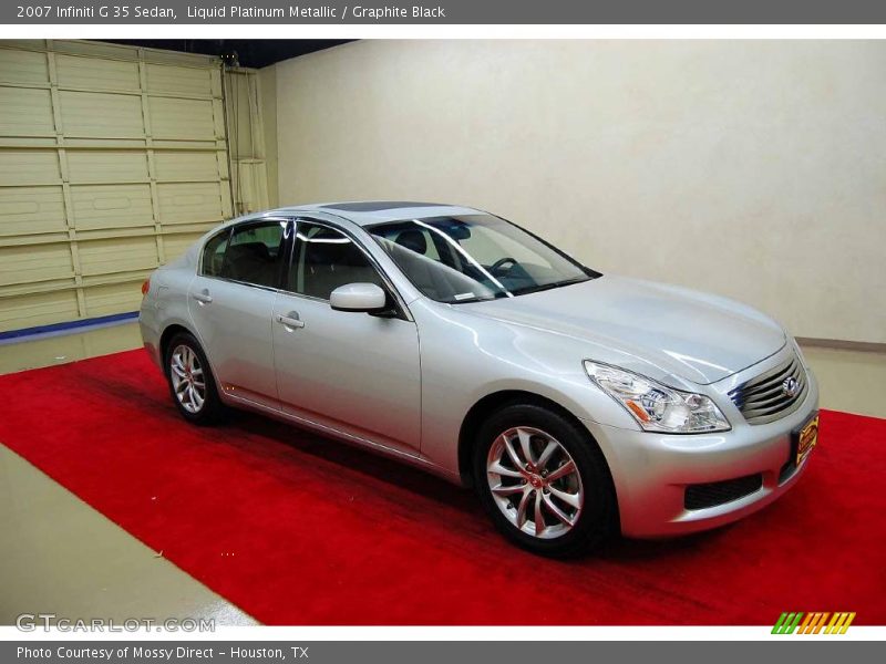 Liquid Platinum Metallic / Graphite Black 2007 Infiniti G 35 Sedan